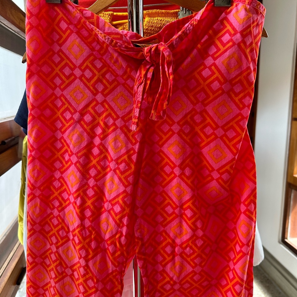 Tory Burch pink/orange flowy women’s pants